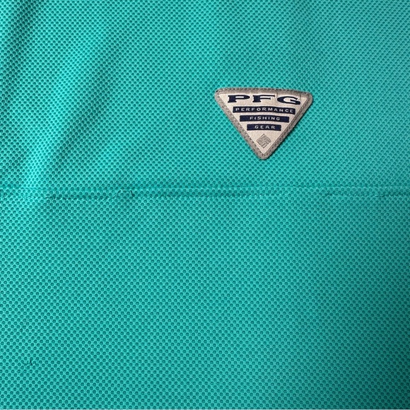 Columbia Men's Aqua Polo Shirt - Picture 12 of 14